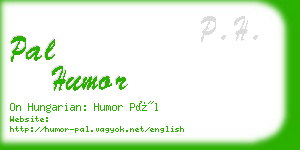 pal humor business card